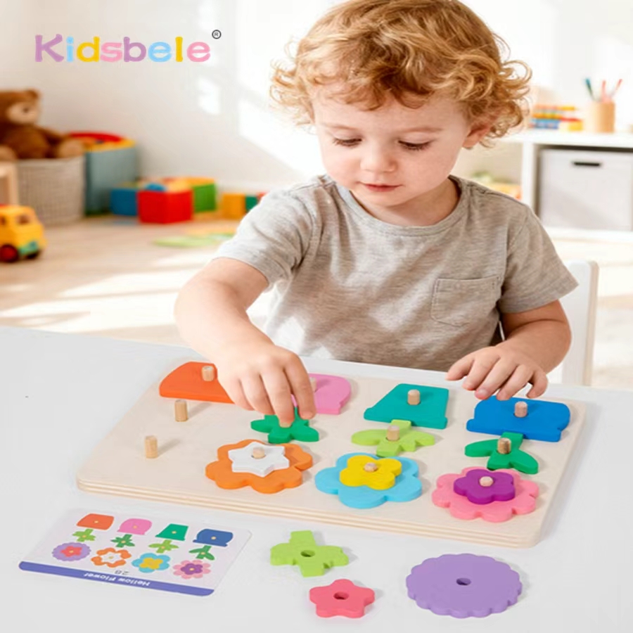 Kids Education Card - Montessori fai da te fiore in