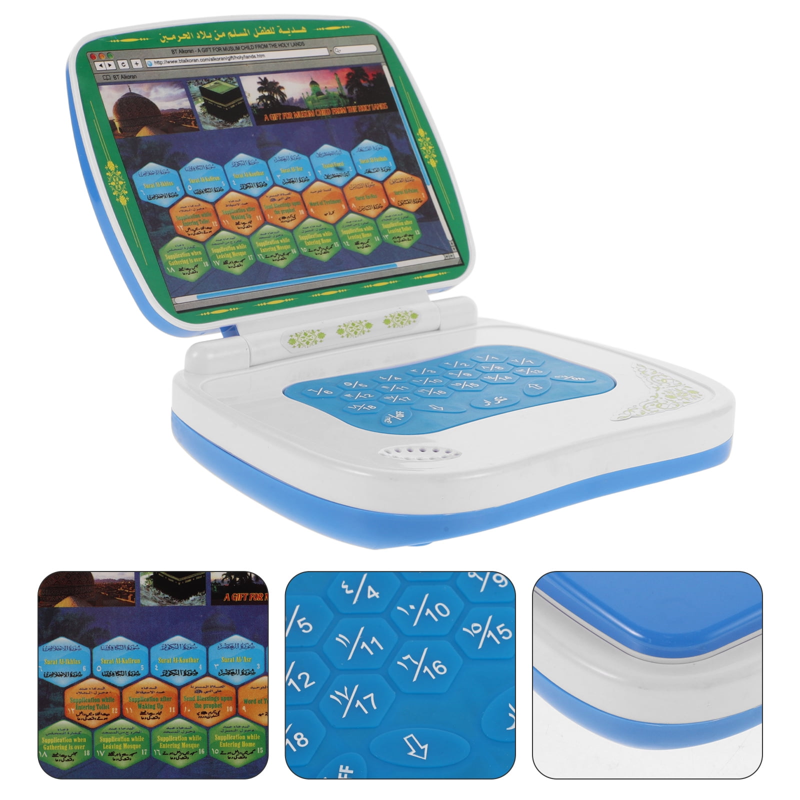 Kids Educational Computer - Macchina per l'apprendimento arabo pieghevole al