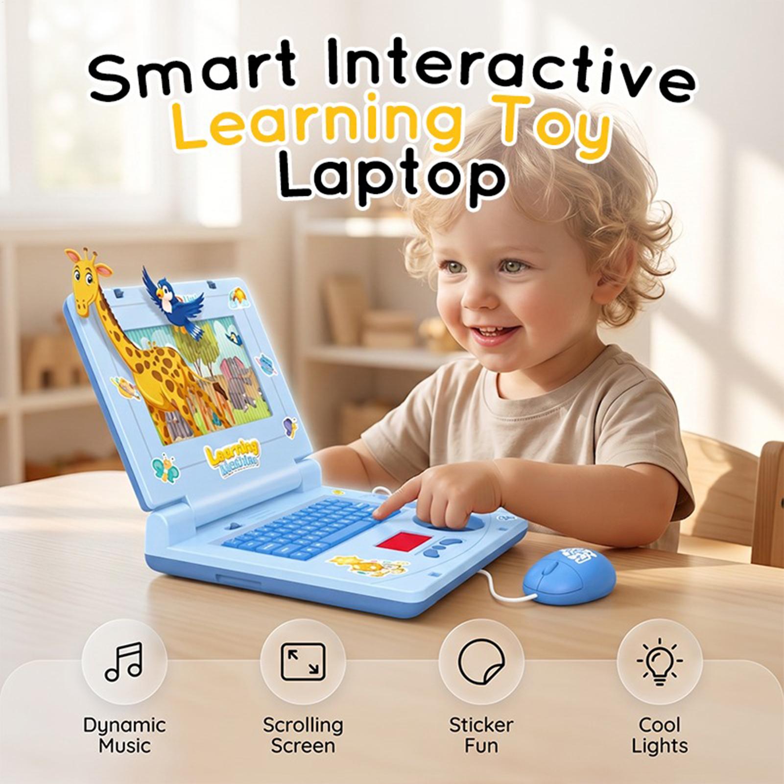 Kids Educational Computer - Laptop Giocattolo per Bambini, Gioco Interattivo