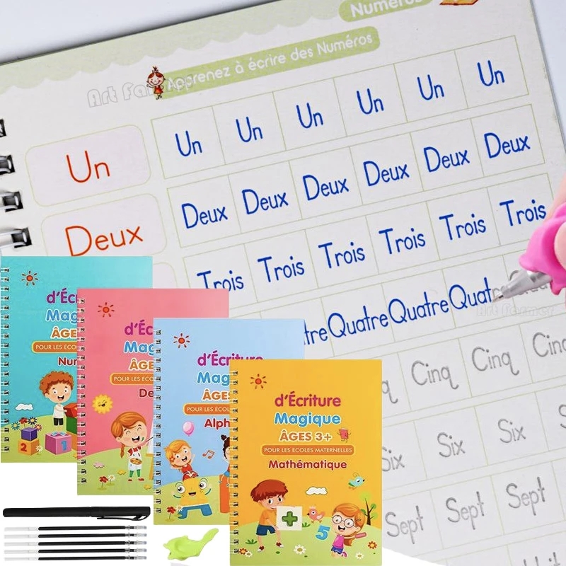 Kids Educational Workbooks - Quaderno magico francese Quaderno per esercizi