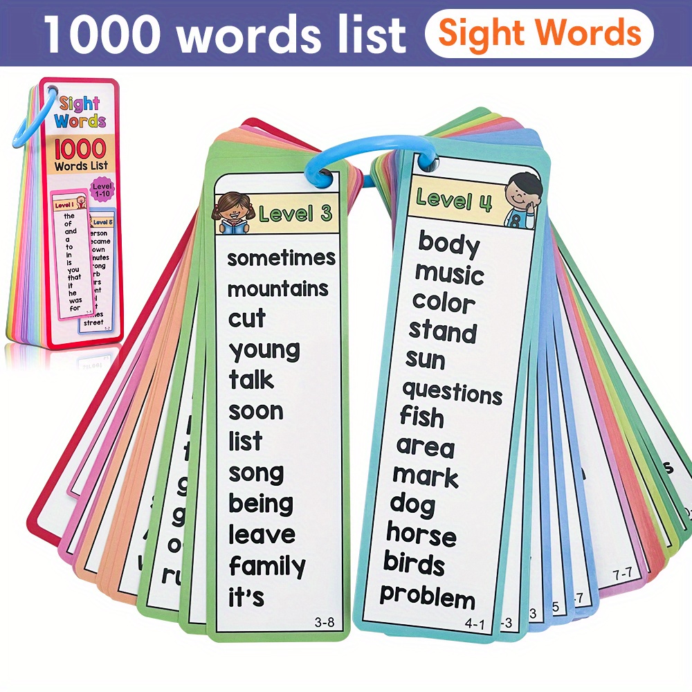Kids Education Card - 1000 parole visive Schede flash per