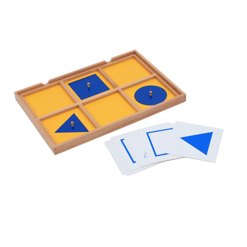 Kids Education Card - Giocattoli sensoriali Montessori Vassoio dimostrativo geometrico