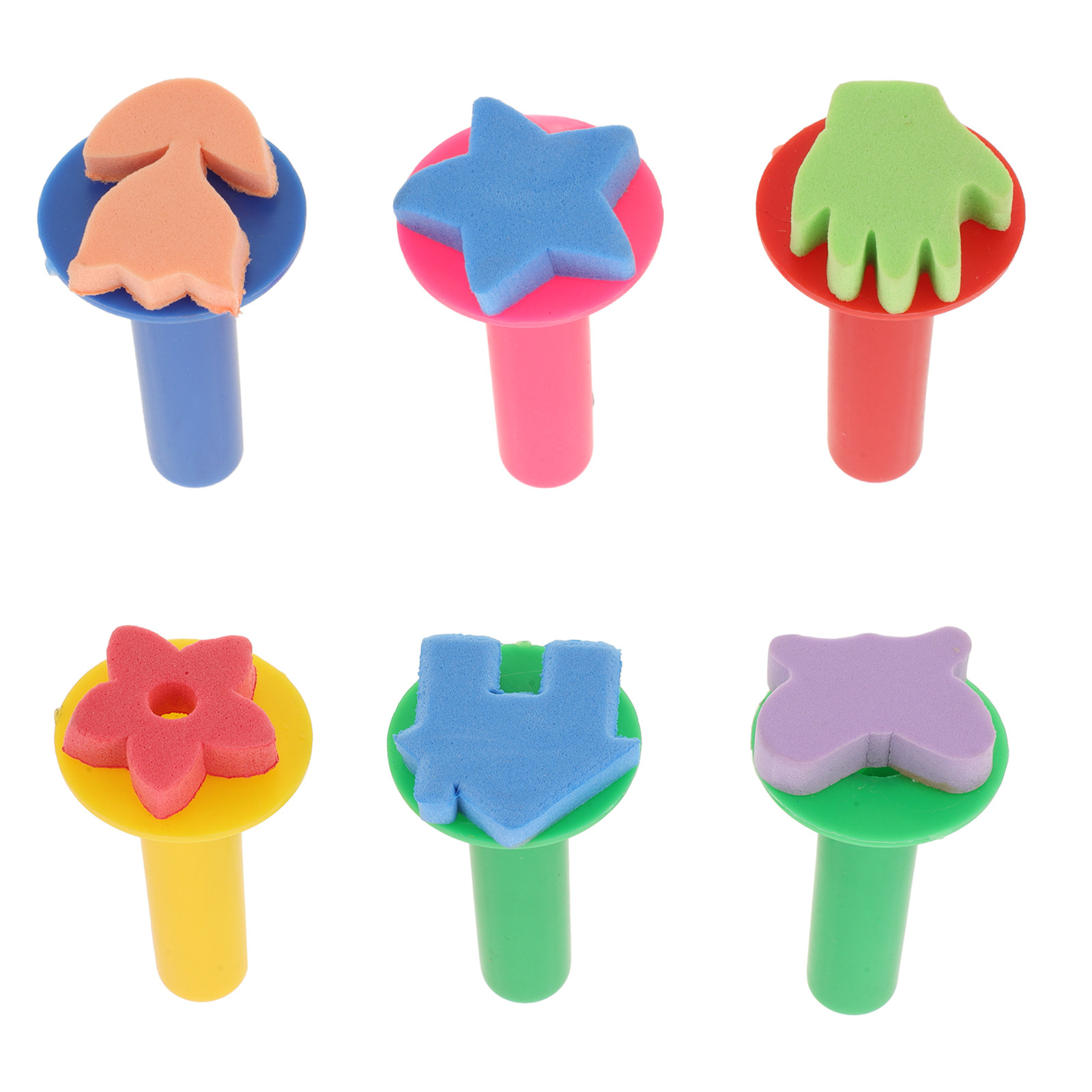 Set di 6 Pennelli in Spugna pe - Kids Education Tools recensione e prezzo