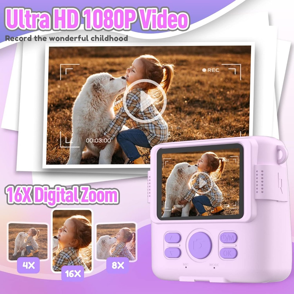 Fotocamera con stampa istantan - Kids Education Card recensione e prezzo