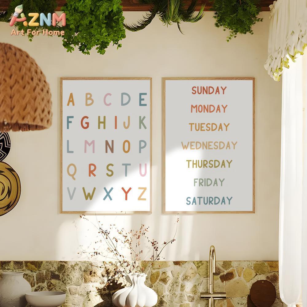 AZNM Quadro educativo con alfa - Kids Education Yes recensione e prezzo