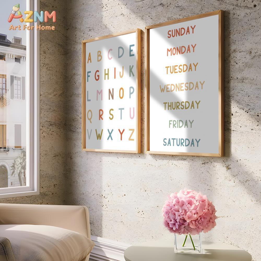 AZNM Quadro educativo con alfa - Kids Education Yes recensione e prezzo