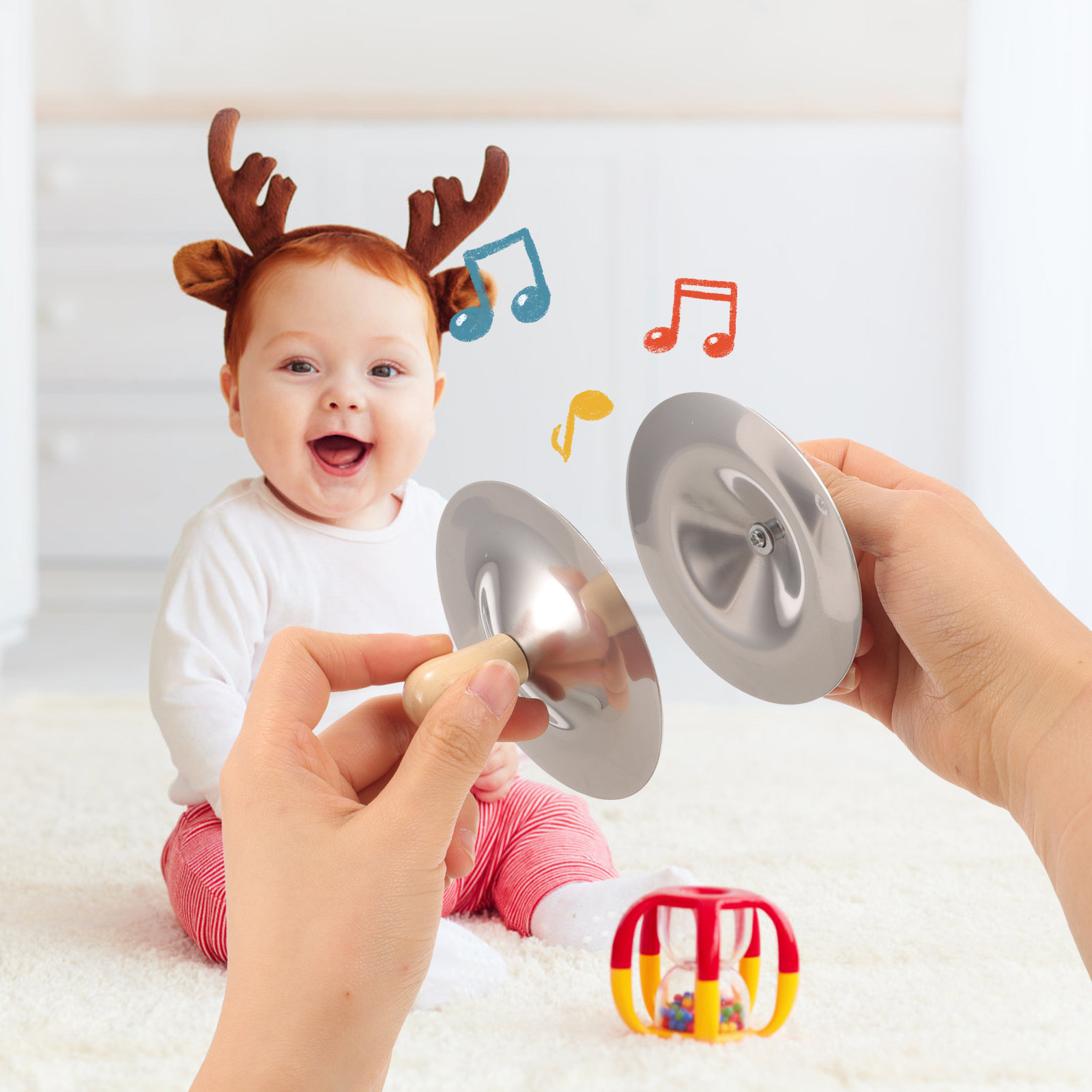 2 Pezzi Piccoli Cimbali da Dit - Kids Education Tools recensione e prezzo