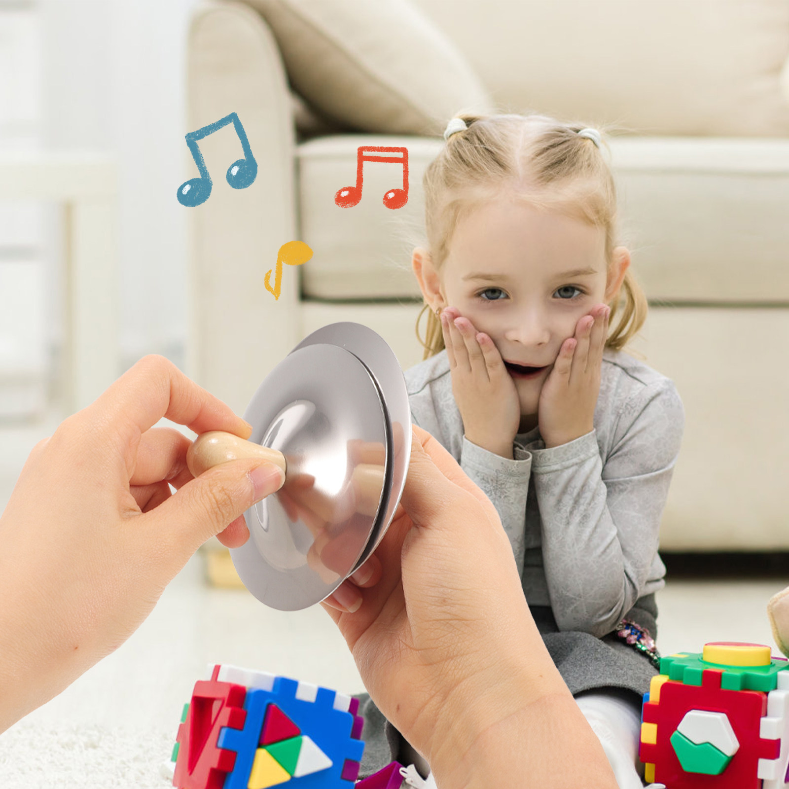 2 Pezzi Piccoli Cimbali da Dit - Kids Education Tools recensione e prezzo